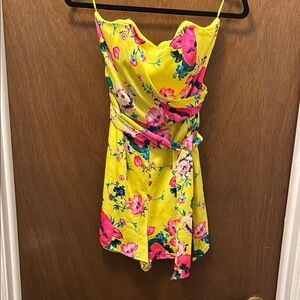 Floral Yellow Jumpsuit